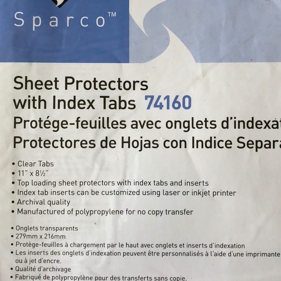 Sheet Protectors with Index Tabs - Picture 5 of 8